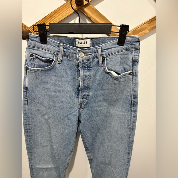 AGOLDE HIGH RISE SLIM FIT NICO JEANS - Picture 6 of 9